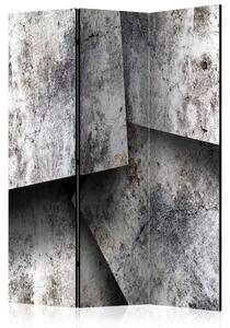 Paravento design Carte di Cemento - texture di figure geometriche creative in cemento