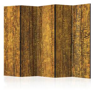 Paravento design Stanza Dorata II - texture con motivi dorati astratti