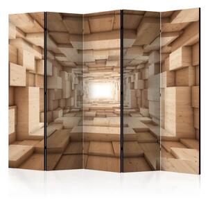 Paravento design Su II - architettura dello spazio con pareti in legno