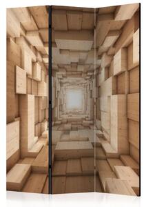 Paravento separè Su... II - architettura di un tunnel di legno