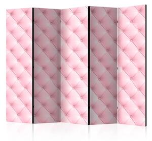 Paravento Sweet foam II - texture trapuntata polverosa dal colore rosa chiaro