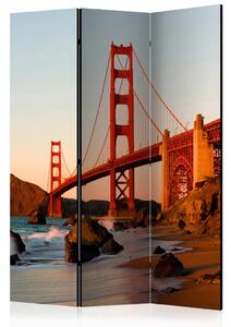 Paravento design Golden Gate Bridge - tramonto, San Francisco - architettura del ponte