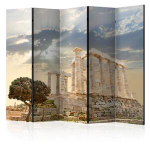 Paravento Acropoli greca II - albero e edificio storico