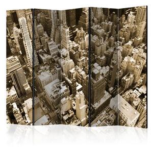 Paravento New York, Manhattan II - architettura vista dall'alto