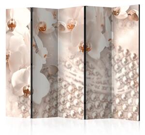 Paravento Tesori dell'eleganza II - fiori con illusione 3D