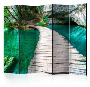 Paravento Parco Nazionale, Laghi di Plitvice, Croazia II - ponte e acqua limpida