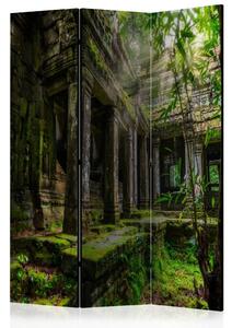 Paravento Preah Khan - architettura storica con vegetazione