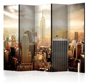 Paravento separè Sfiorato dal Vento II - architettura di New York sotto il sole