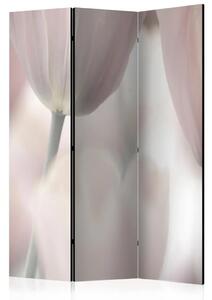Paravento design Tulipani Fine Art - Bianco e Nero - Tulipani in contrasto sbiadito