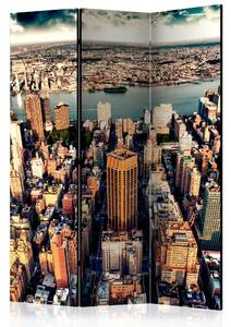Paravento separè Vista Aerea di New York - Veduta della città da un aereo