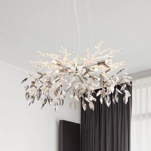 Globo Lampadario di cristallo Danna, dimmerabile, Cromo / Argento, Soggiorno / Sala da pranzo, Metallo, Lampadario di cristallo