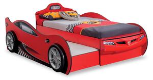 Race Cup Auto letto macchina per bambini (con letto amico) (rosso) (90x190 - 90x180 Cm)