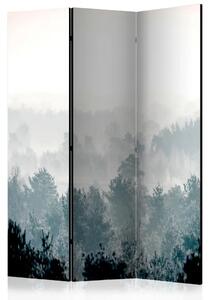 Paravento design Bosco Invernale - Foresta invernale con cielo chiaro