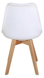 Nordic sedia da pranzo 82,5x48,5x56, Colori disponibili - Bianco