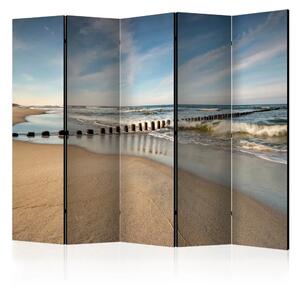Paravento design Brezza marina II - Paesaggio marino e spiaggia