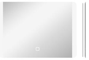 Kleankin Specchio Bagno con Luce LED a 3 Temperature, Interruttore Touch e Antiappannamento, 70x50cm|Aosom