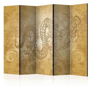 Paravento Drago II - composizione giapponese con ornamenti orientali