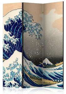 Paravento design La grande onda di Kanagawa - Composizione giapponese