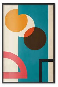 Poster: Forma nascosta - figure geometriche colorate in stile astratto