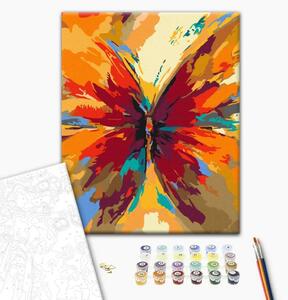 Quadro da dipingere Farfalla multicolore