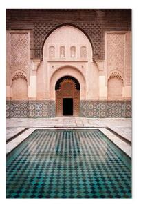 Quadro moderno Rinfrescante azzurro verticale - architettura araba