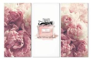Quadro moderno Profumo di donna (3 pezzi)