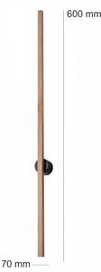Brilagi - Applique da parete LED WOODY LINE 7W/230V 4000K 60 cm rovere