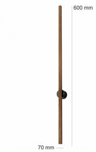 Brilagi - Lampada da parete LED WOODY LINE LED/7W/230V 4000K 60 cm rovere/noce
