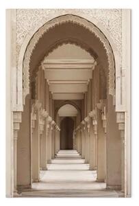 Quadro su tela Archi orientali verticale - architettura colonnata araba