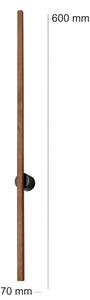 Brilagi - Lampada da parete LED WOODY LINE LED/7W/230V 4000K 60 cm rovere ciliegio