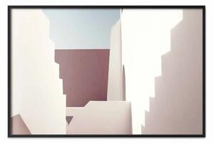 Poster: Piani architettonici - architettura di città con figure colorate