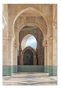 Quadro moderno Archi di pietra verticale - architettura araba in Marocco