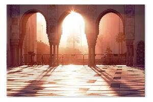 Quadro su tela Sole del mattino largo - architettura estiva della città