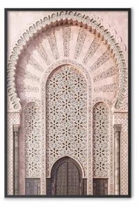 Poster: Porta decorata - architettura di porta con ornamenti in Marocco