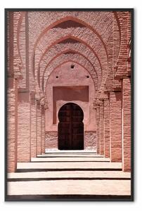 Poster: Archi rosa - composizione architettonica colonne mattoni Marocco