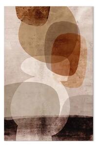 Quadro moderno Stabilizzazione dei desideri - texture astratta e moderna