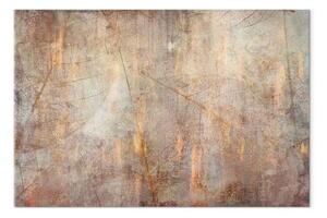 Quadro contemporaneo Danza dei sensi largo - texture astratta di foglie