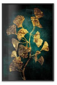 Poster: Splendore alato - texture di legno chiaro con dettagli astratti