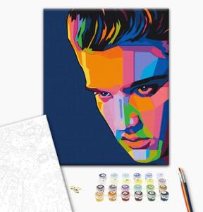 Quadro da dipingere Elvis colorato
