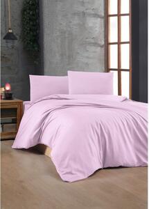 Biancheria da letto in rosa chiaro in cotone renforcé per letto singolo 140x200 cm – Mijolnir