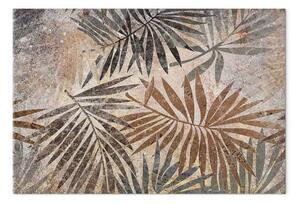 Quadro moderno Danza della natura largo - Paesaggio rustico di verde