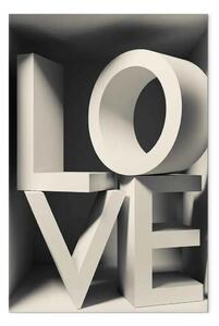 Quadro moderno Lettere d'amore - Lettere formanti la scritta Love