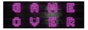 Quadro moderno Fine del gioco - scritta Game Over