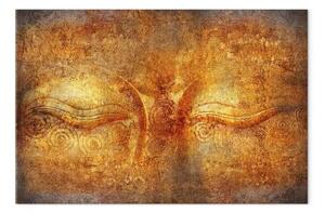 Quadro contemporaneo Pensiero perduto largo - Buddha orientale in stile zen