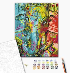 Quadro da dipingere Ganesha colorato