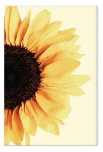 Quadro su tela Vicino al sole verticale - Girasole in stile boho
