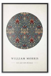 Poster: Per William Morris - scritte in inglese e ornamenti astratti