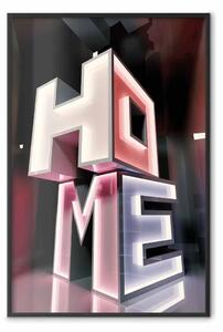 Poster: Lettere geometriche - scritte colorate con effetto 3D