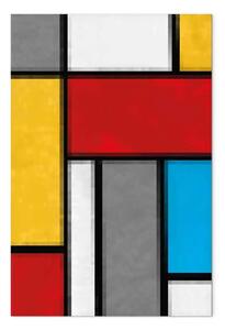 Quadro moderno Composizione Mondriana - Motivo geometrico ispirato all'arte astratta
