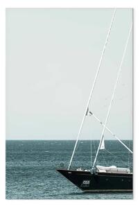 Quadro su tela Mediterranean Expedition - paesaggio barca vela